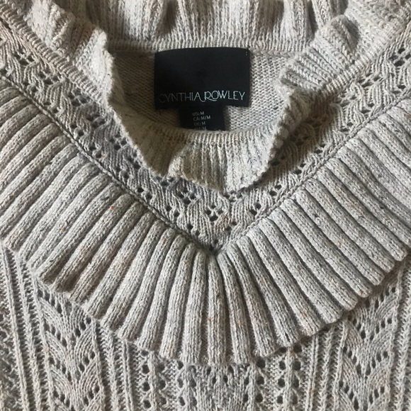 Cynthia Rowley frilly wool sweater - Picture 2 of 5